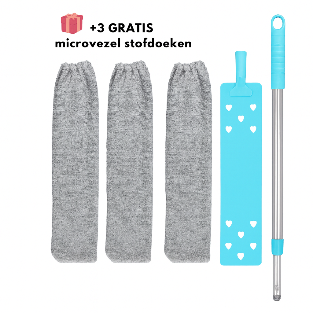 FlexiSweep – Buigbare Stofmop | +3 GRATIS stofdoeken