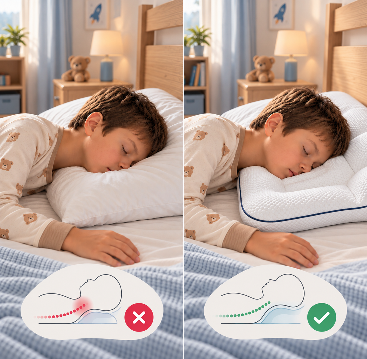 Ergonomisch kinderkussen