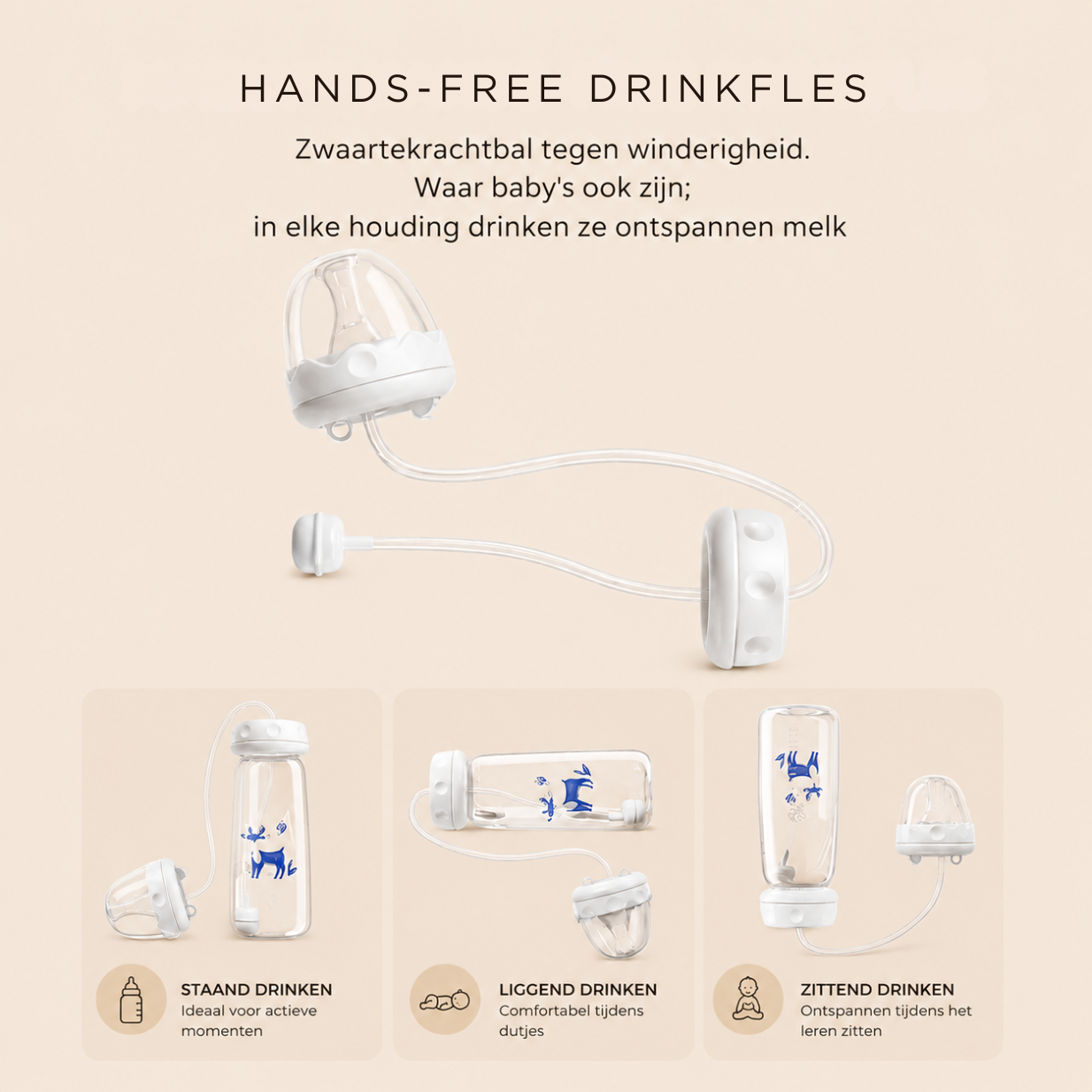 Hands-free drinkfles