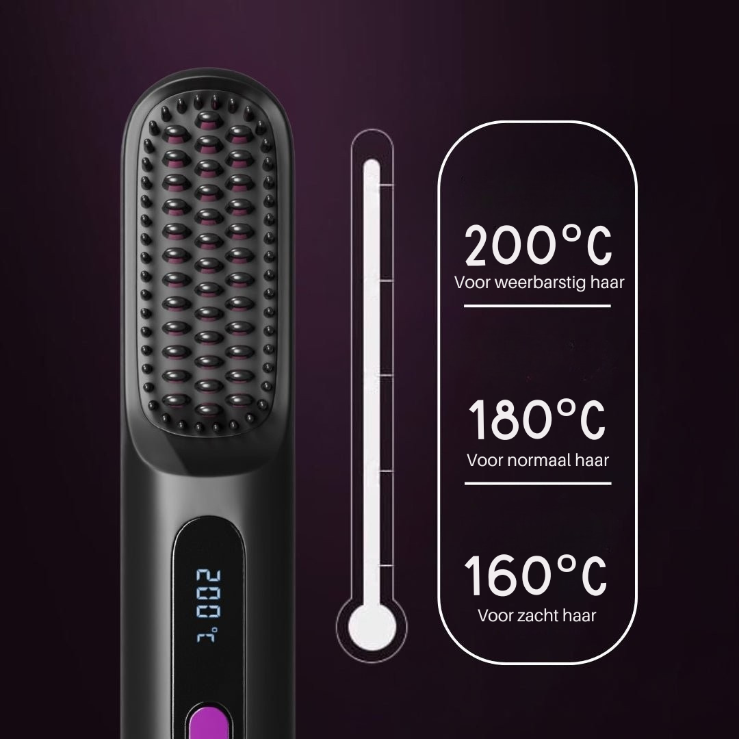 GlamGo Hairbrush - Haarstijlborstel