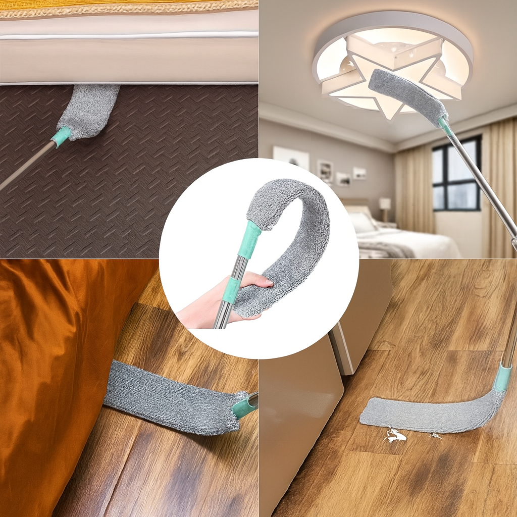 FlexiSweep – Buigbare Stofmop | +3 GRATIS stofdoeken