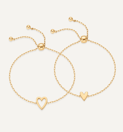 BondedHearts - Matching armbandset
