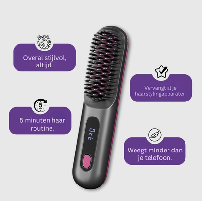 GlamGo Hairbrush - Haarstijlborstel